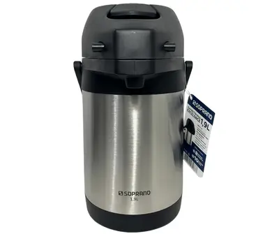 Garrafa Termica Pressão Inox Soprano Excelence 1,9 Lt