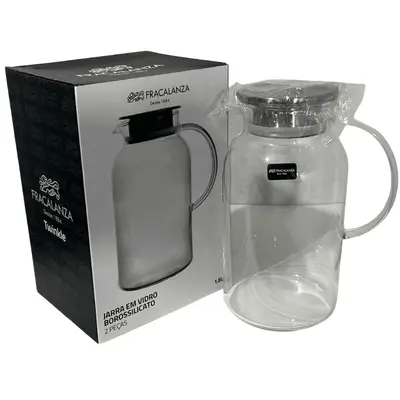 Jarra Vidro Borossilicato Fracalanza 1,8L Twinkle Incolor