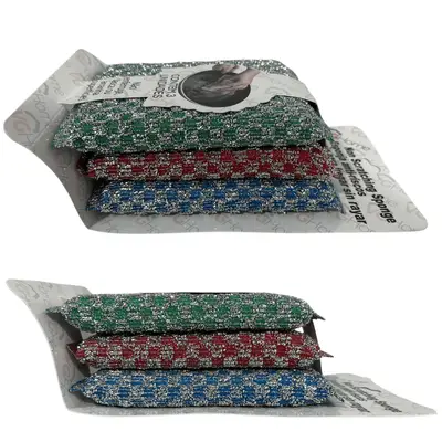 Kit 12 Esponja De Lavar Louça Anti Risco Não Enferruja Macia