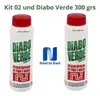 Kit 2 Diabo Verde Granulado Desentupidor De Pias Ralos 300g