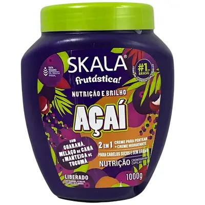 Kit Skala Creme Pote 01 kg Açai 2 em 1 02 Und