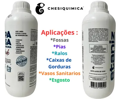 Limpa Fossa Caixa De Gordura Esgoto Ralo Pia Etaniz 1 L Lev