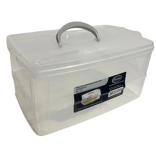 Maleta Organizadora Multiuso Modular Gde Sem Div Transparent