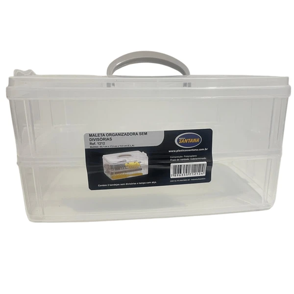Maleta Organizadora Multiuso Modular Gde Sem Div Transparent