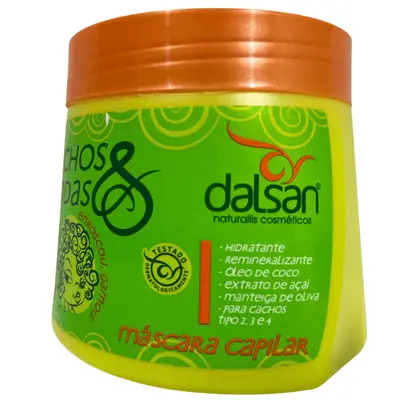 Mascara Capilar Hidratante Dalsan 500 gr Cachos e Ondas