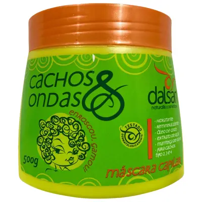 Mascara Capilar Hidratante Dalsan 500 gr Cachos e Ondas