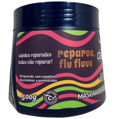 Mascara Capilar Hidratante Dalsan 500 gr Reparou Fiu Fiu