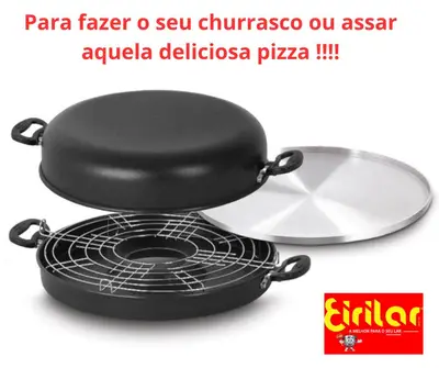 Multi Gril Pizza E Churrasqueira Assadeira De Fogão Eirilar