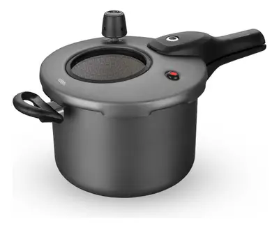Panela De Pressão Fec Externo 4,5 L Visor Grande Grafite Mta