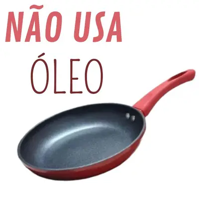 Panela Frigideira Antiaderente Cerâmica 24cm Frita Sem Óleo