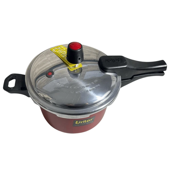 Panela Pressão Antiaderen Indução Gás Elétrico 4,5L Vermelho