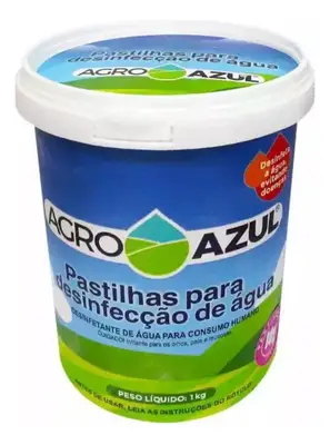 Pastilha Desinfetante Agua Consumo Humano Agroazul 1 Kg