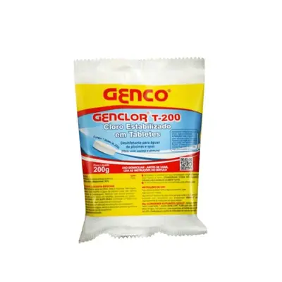 Pastilha Tabletes Cloro Estabilizado Genclor T-200 Genco