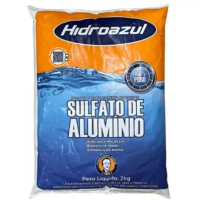 Sulfato De Alumínio Decantador 2kg Hidroazul