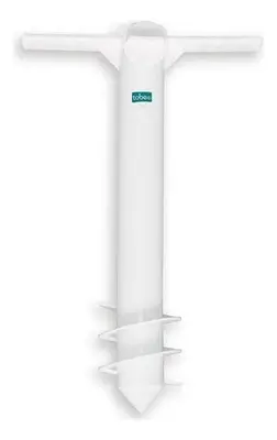 Suporte De Fixação P/ Guarda-sol 38mm Tobee Com Haste Branca