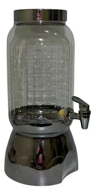 Suqueira Com Torneira E Suporte 3,6lt Wave Luxo Chumbo Bande