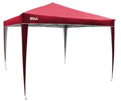 Tenda Gazebo Dobrável 3x3 Sanf Praia Jardim Campo Verme Kala