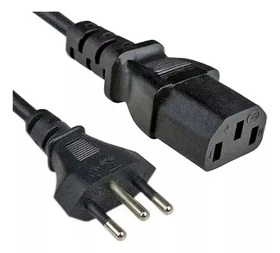 Cabo de Força Tripolar para Fonte ATX - 3 x 0,5mm