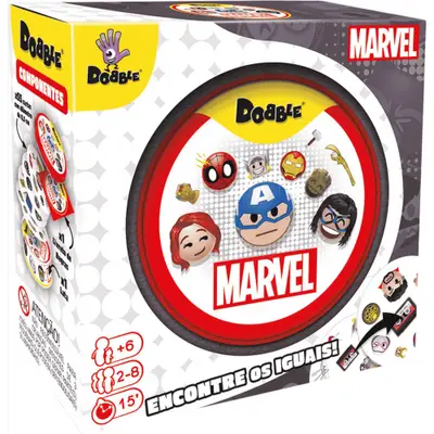 Dobble Marvel Emoji - Jogo de Cartas
