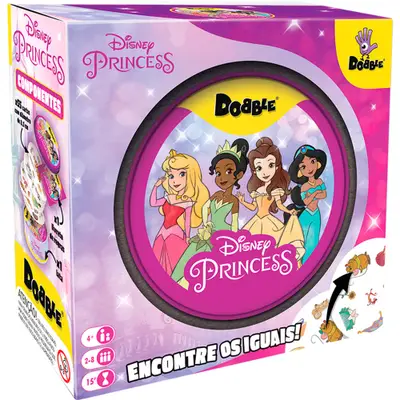 Dobble Princesas Disney - Jogo de Cartas Galápagos