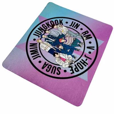 Mousepad BTS Integrantes Rosa e Azul