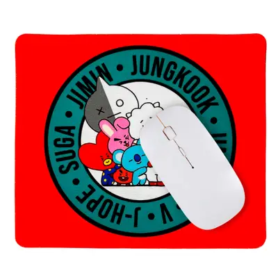 Mousepad BTS Mascotes Laranja
