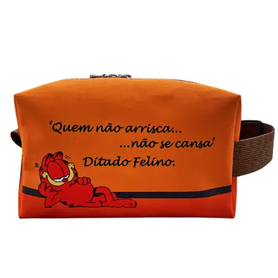Necessaire Box Luxo Garfield Frase