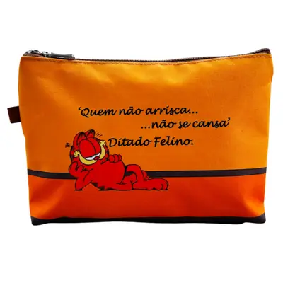 Nécessaire Slim Basic Garfield Frase