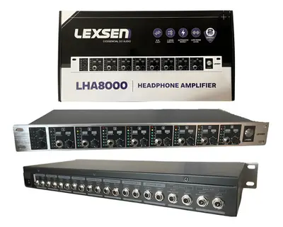 Amplificador Fones Ouvido LHA8000 Lexsen 8 Canais PowerPlay