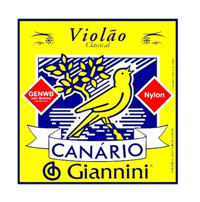 Encordoamento Violão Nylon Tensão Média Canário Giannini