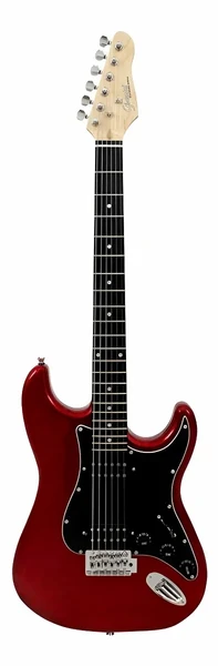 Guitarra Elétrica Giannini G-102 Metallic Red com Escudo Preto (MR/BK)