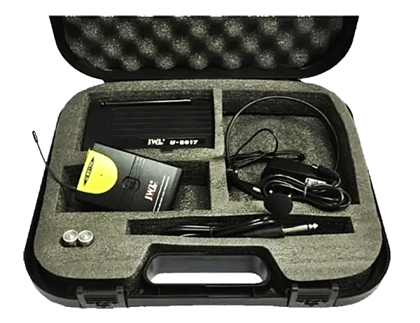 Microfone Sem Fio Headset Auricular JWL U8017