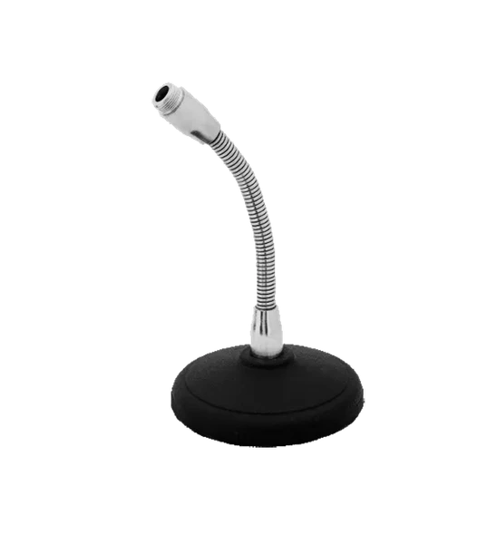 Pedestal Para Microfone de Mesa Púlpito Cromado Flexível PS2-F Visão