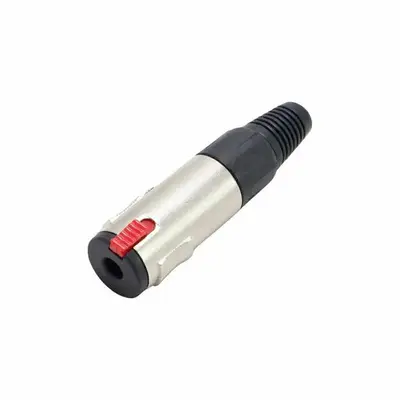 Plug P-10 Fêmea MXT J01N-1 (Jack J10 Estéreo/Mono) Metal Profissional