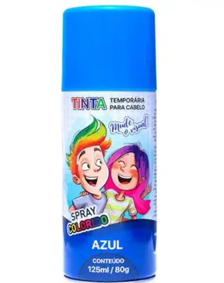 TINTA TEMPORARIA DE CABELO  - 150ML, 80G - AZUL -