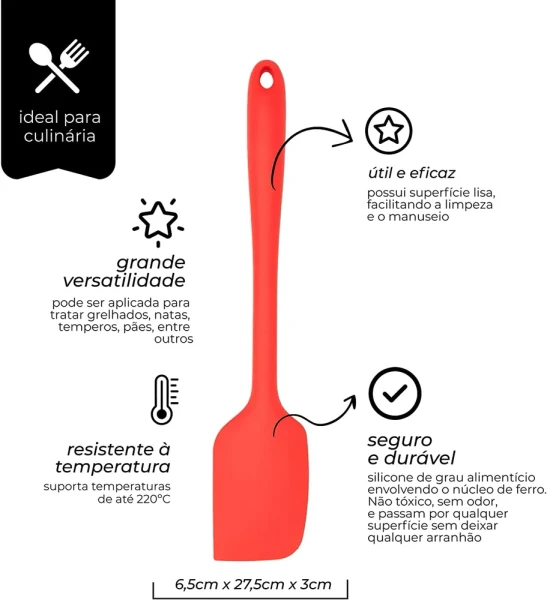 ESPÁTULA DE SILICONE GRANDE 28CM MIMO
