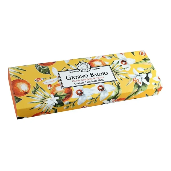 KIT GIORNO BAGNO 3 SABONETES LARANJEIRA E VETIVER 100G