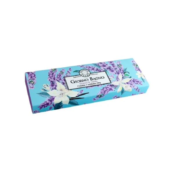 KIT GIORNO BAGNO 3 SABONETES LAVANDA E VANILLA 100G
