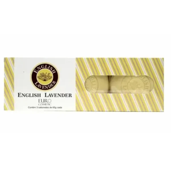 ESTOJO ENGLISH LAVANDER COM 3 SABONETES 30G