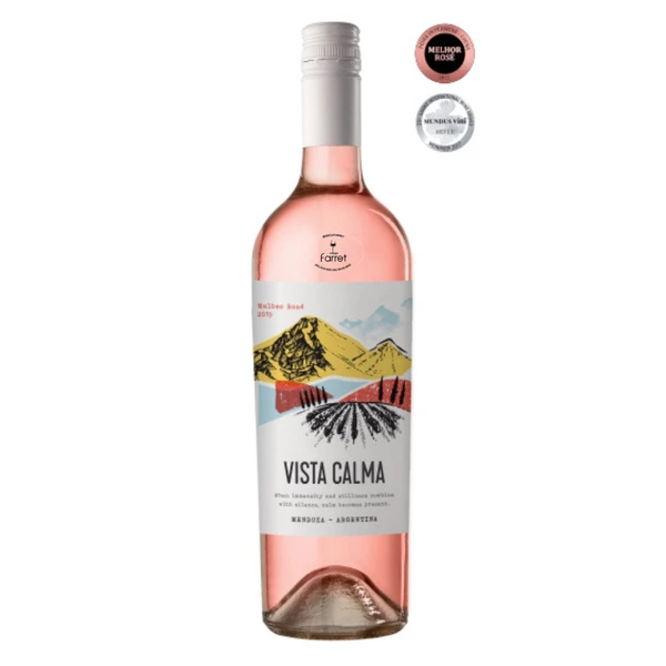 Vinho Rose Vista Calma Malbec 750mL