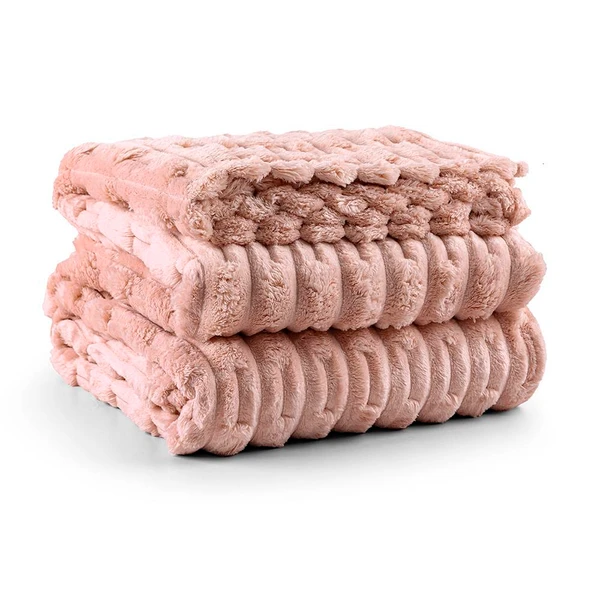 Cobertor Queen Polar Manta Flannel Ultrasoft - Blush - Casa Modelo Enxovais