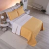 Cobre Leito Casal Padrão Cristal 200 Fios 3 Peças - Amarelo - Hipercal 100% Poliéster
