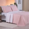 Cobre Leito Casal Padrão Cristal 200 Fios 3 Peças - Rose - Hipercal 100% Poliéster