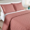 Cobre Leito King Agata Micropercal 200 Fios 3 Peças - Rose - Casa Modelo Enxovais