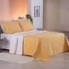 Cobre Leito King Cristal HiPercal 200 Fios 3 Peças - Amarelo - 100% Poliéster