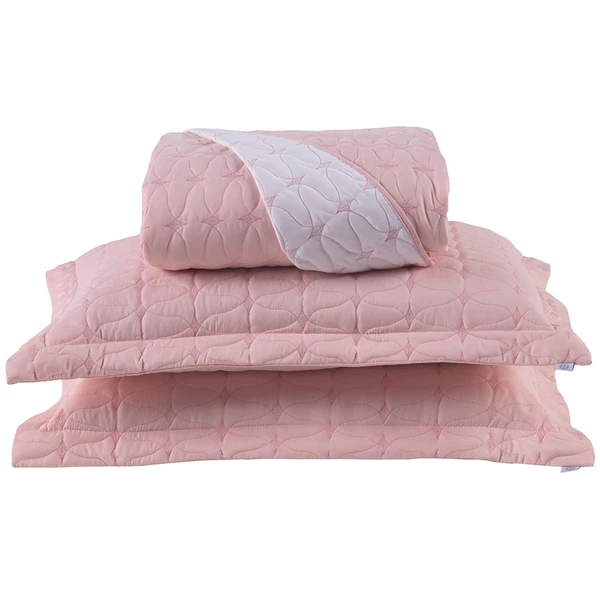Cobre Leito King Cristal HiPercal 200 Fios 3 Peças - Rose - 100% Poliéster
