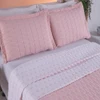 Cobre Leito King Cristal HiPercal 200 Fios 3 Peças - Rose - 100% Poliéster