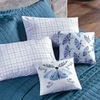 Cobre Leito Queen Basic 300 Fios 7 Peças - Azul Butterfly