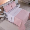 Cobre Leito Queen Cristal Hipercal 200 Fios 3 Peças - Rose - 100% Poliéster