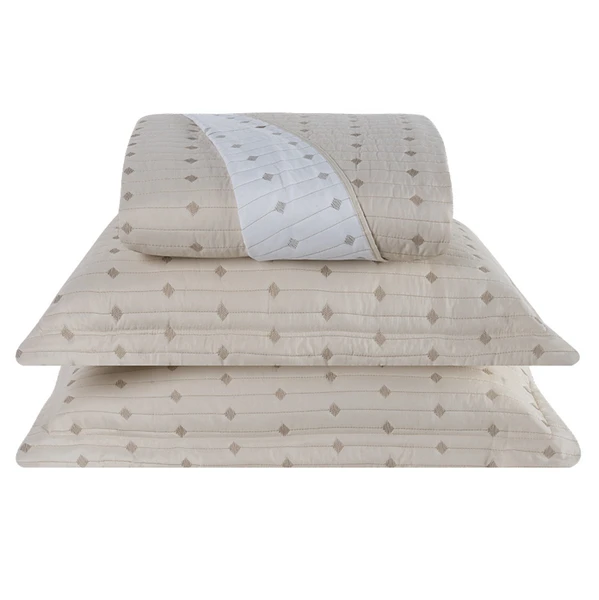 Cobre Leito Queen Decor Bordado 200 Fios 3 Peças - Avela - Hipercal 100% Poliéster